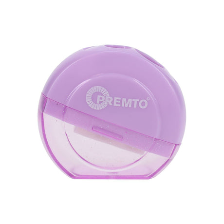 Premto Pastel Twin Hole Sharpener - Round - Wild Orchid