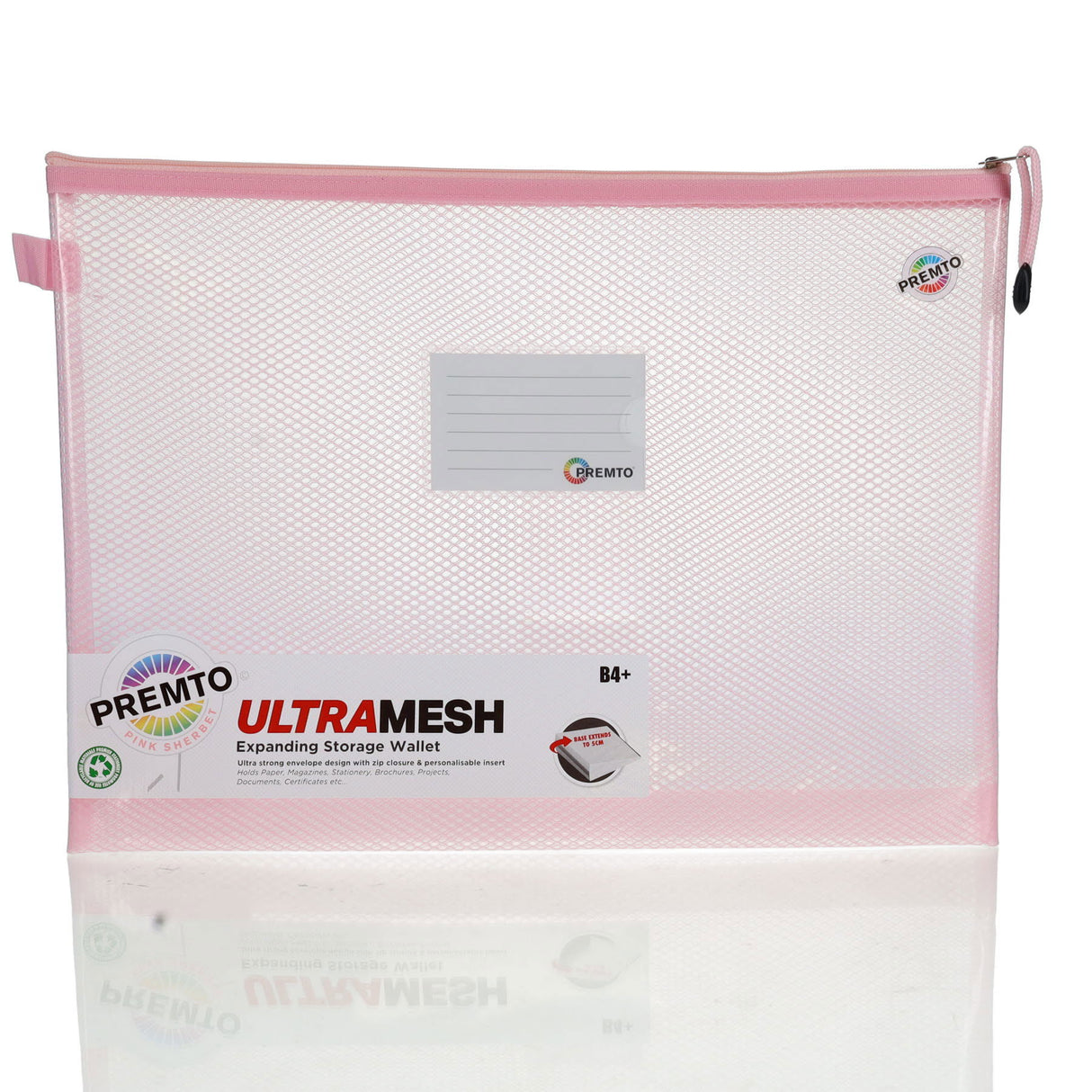 Premto Pastel B4+ Ultramesh Expanding Wallet - Pink Sherbet