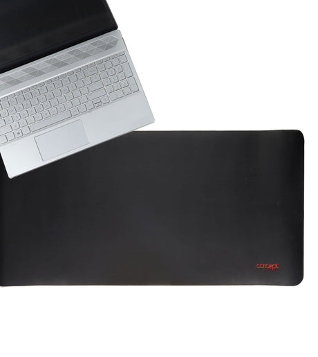 Leather Desk Pad in Black