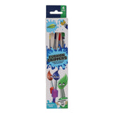 World of Colour Comfort Foam Grip Paint Brushes - Pack of 4