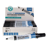 Concept Whiteboard Chisel Tip Marker - Black - Box of 12