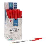 Concept Ballpoint Pens - Red- Box 50