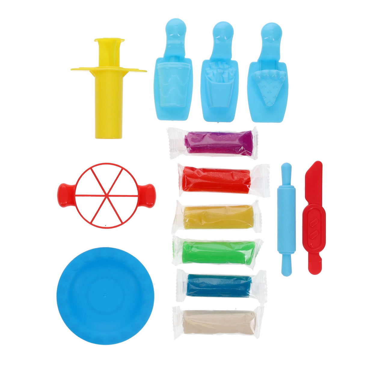 World of Colour The Pizza Dough Play Set - 6 x 20g