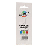 Premto Desk Top Stapler with 1000 Staples - 26/6 - Caterpillar Green