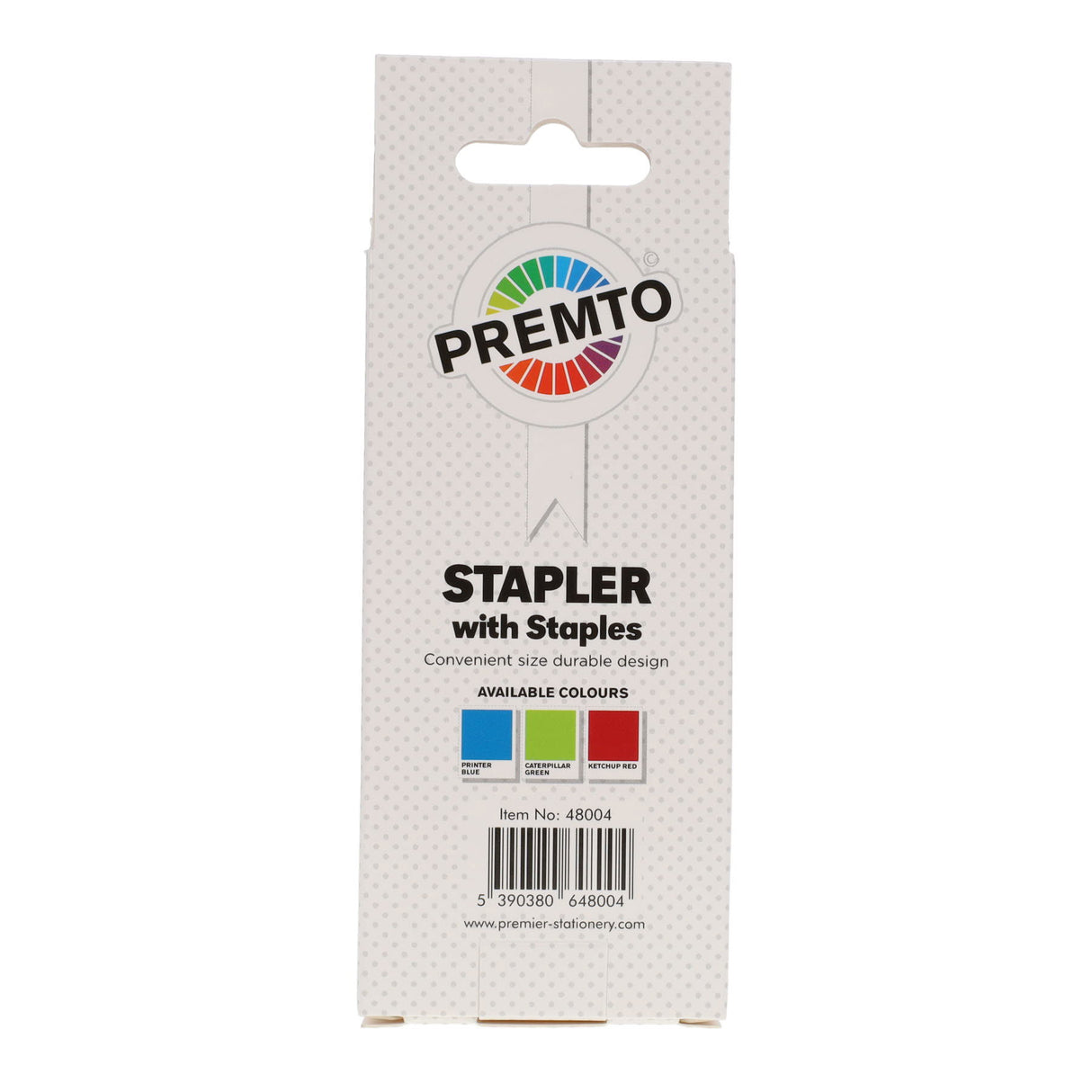 Premto Desk Top Stapler with 1000 Staples - 26/6 - Caterpillar Green