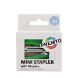 Premto Mini Stapler with 1000 Staples - 26/6 - Caterpillar Green