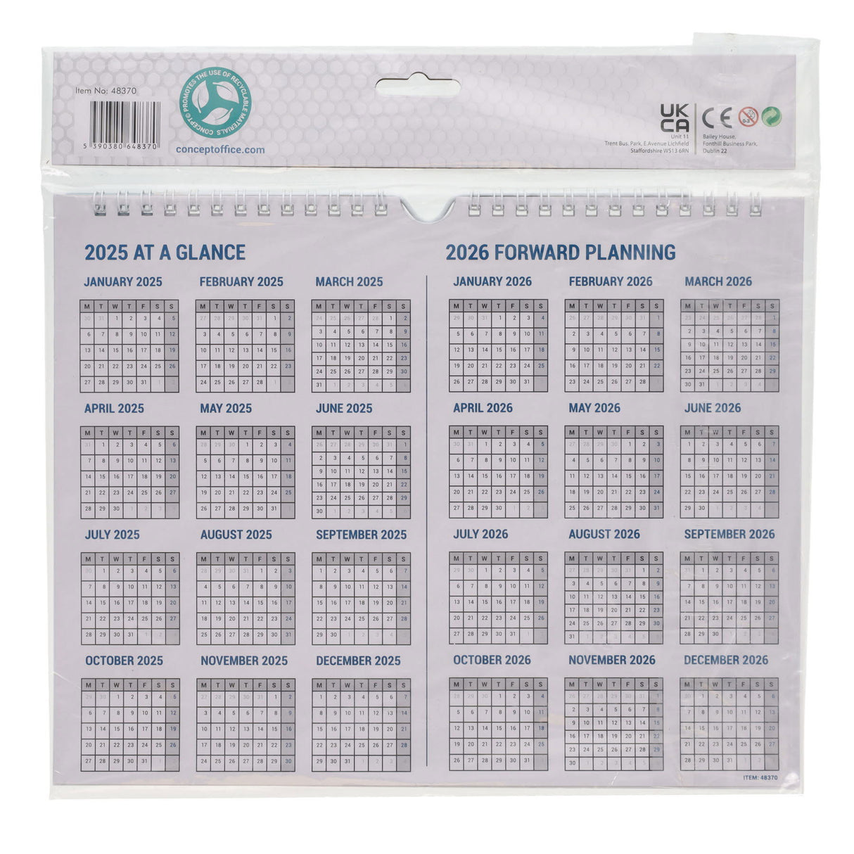 Concept 2025 Easy Glance Monthly Planner