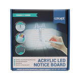 Concept Acrylic LED Notice Board - 150 x 150mm