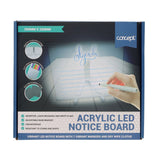 Concept Acrylic LED Notice Board - 200 x 200mm