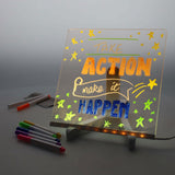 Concept Acrylic LED Notice Board - 200 x 200mm