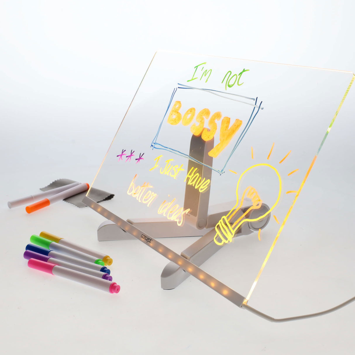 Concept Acrylic LED Notice Board - 200 x 300mm