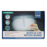 Concept Acrylic LED Notice Board - 200 x 300mm
