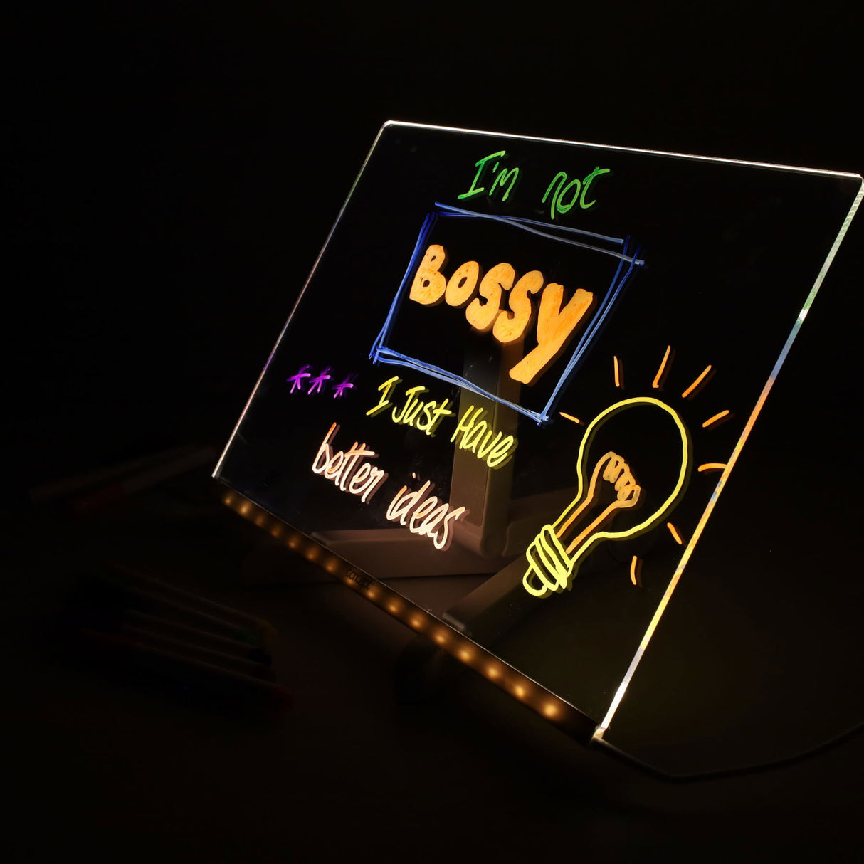 Concept Acrylic LED Notice Board - 200 x 300mm