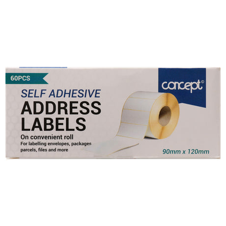 Premier Office Address Labels Roll - 90x120mm Super Size - 60 Labels