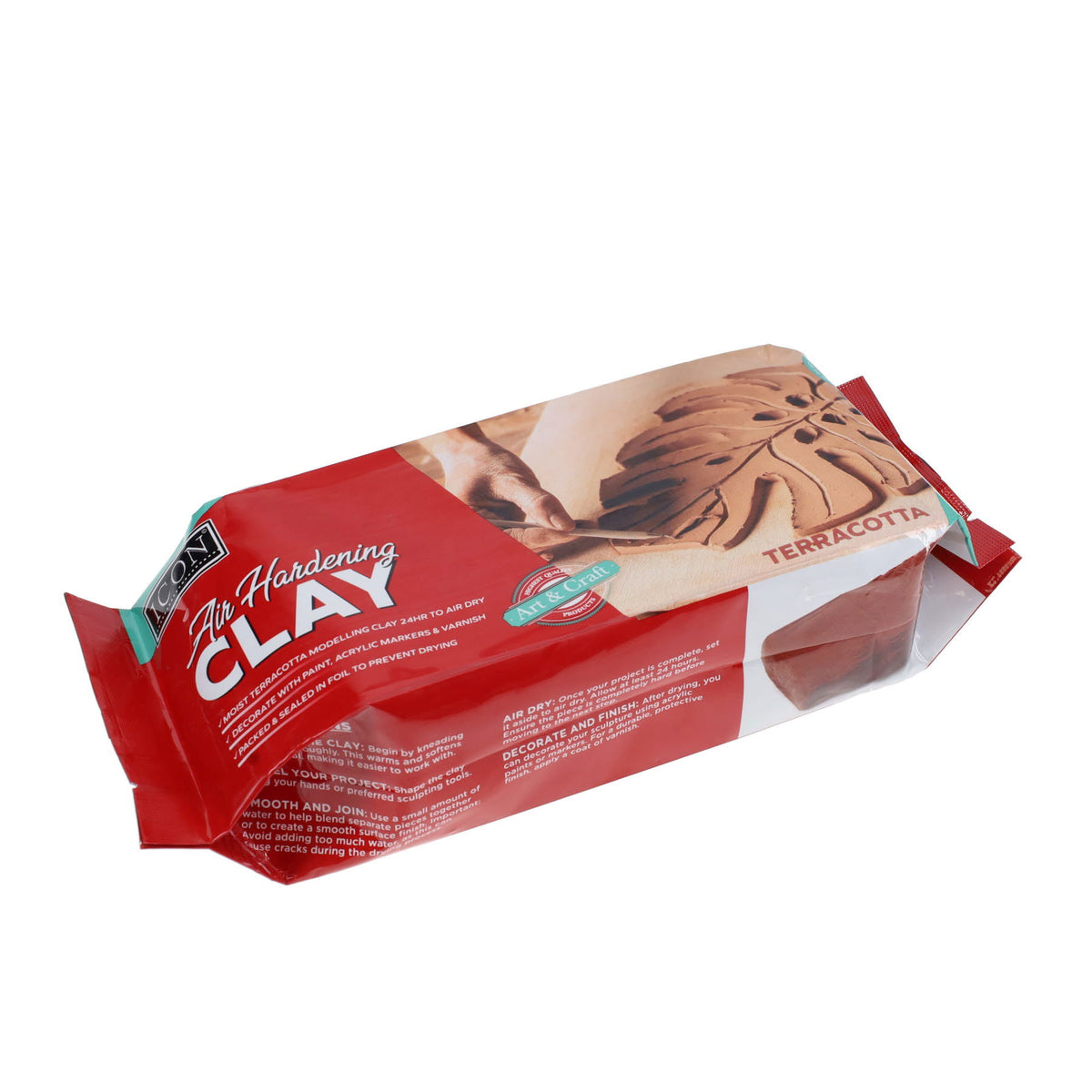 Icon Air Hardening Modelling Clay - Terracotta - 1kg