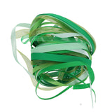 Crafty Bitz Silky Ribbons - 10m - Green