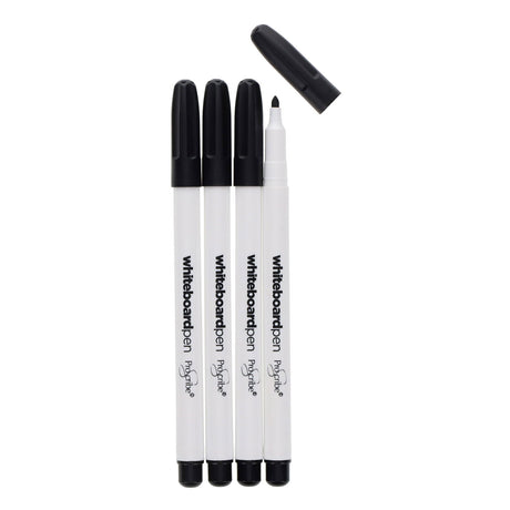 Pro:Scribe Whiteboard Markers - Black - Pack of 4