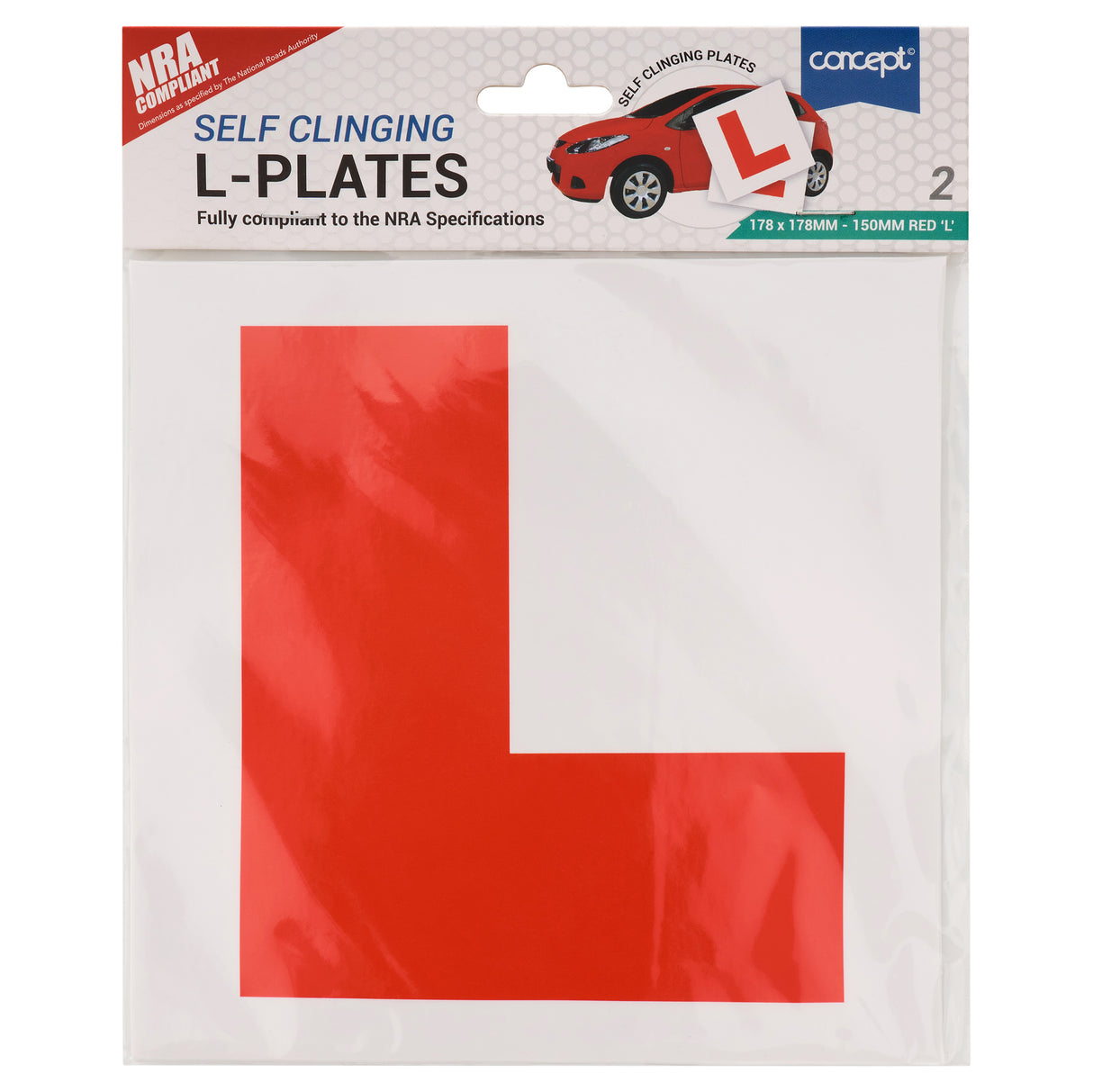 Self Clinging L-Plates Set Of 2