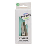 Premto Pastel Desk Top Stapler & 26/6 Staples - 1000 Staples - Mint Magic