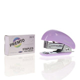 Premto Mini Stapler & 1000 26/6 Staples - Pastel - Wild Orchid