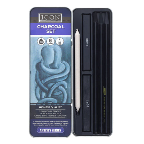 Icon Highest Quality Charcoal Set in Tin