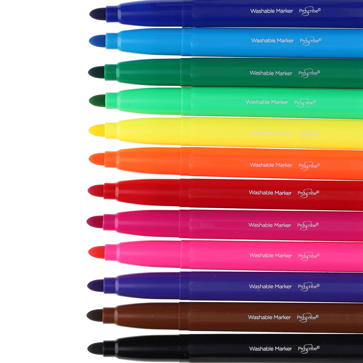 Pro:Scribe Washable Jumbo Markers - Pack of 12