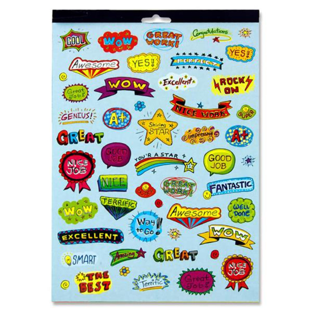 Sticker For Clever Clever Kidz Deluxe Reward Sticker Pad - 12 Sheets with 2500+ Stickers ...