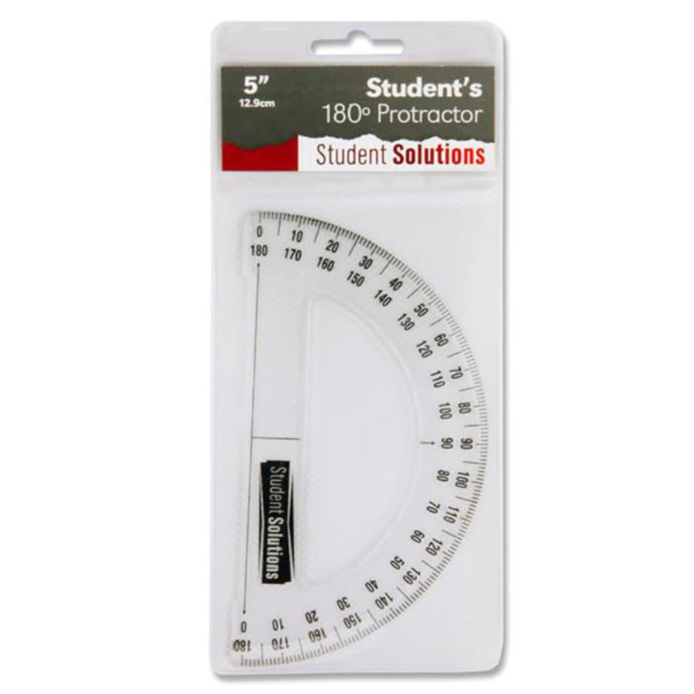 Protactor For Students Student Solutions 12.9cm 180° Protractor | Buy Online at Stationery Shop
