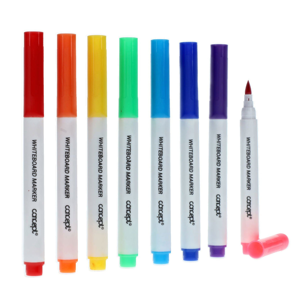 Premier Office Dry Wipe Whiteboard Markers with Bullet Tip - Pack of 8