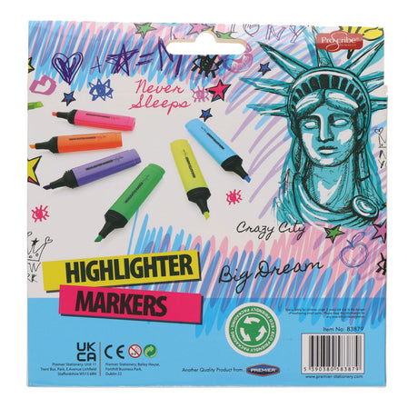 Pro:Scribe Highligher Markers - Pack of 6