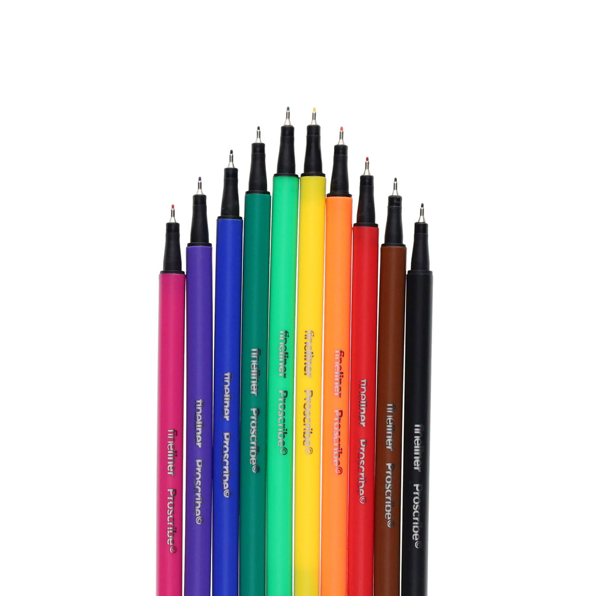 Pro:Scribe Fineliner Pens - Roundgrip - Pack of 10