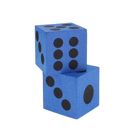 Clever Kidz Learn & Play Giant Dice - Blue - Pack of 2