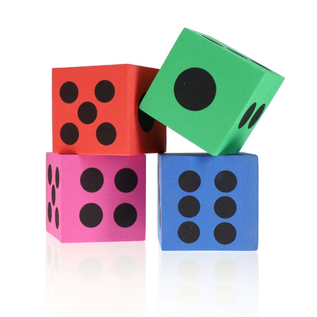 Clever Kidz Learn & Play Giant Dice - Blue - Pack of 2