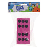 Clever Kidz Learn & Play Giant Dice - Pink - Pack of 2