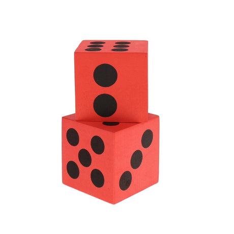 Clever Kidz Learn & Play Giant Dice - Red - Pack of 2