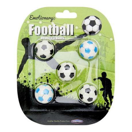 Emotionery Erasers - Football - Pack of 5