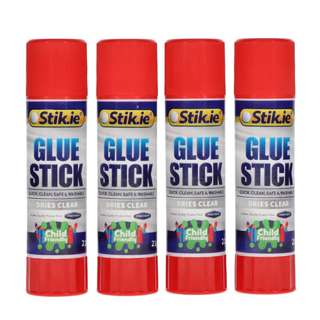 Stik-ie Glue Sticks - Pack of 3+1 Free