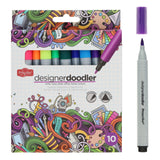 Pro:Scribe Design Doodler Watercolour Markers - Pack of 10