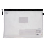 Premto A4 XXL Ultramesh Expanding Wallet - Clear Pearl