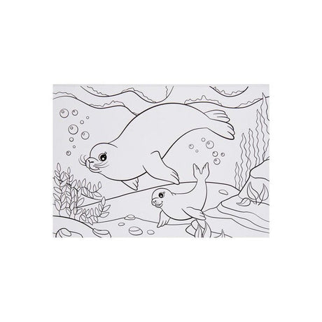 World of Colour A3 Colouring Book - 25 Sheets - Animal Families-Kids Colouring Books-World of Colour | Buy Online at Stationery Shop