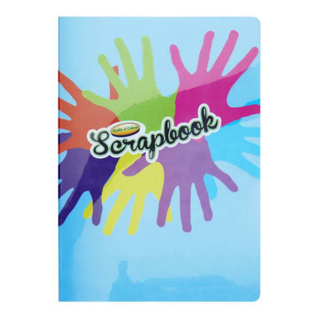 World of Colour A3 Durable Cover Scrapbook - Coloured Pages - 60 Pages-Scrapbooks-World of Colour | Buy Online at Stationery Shop