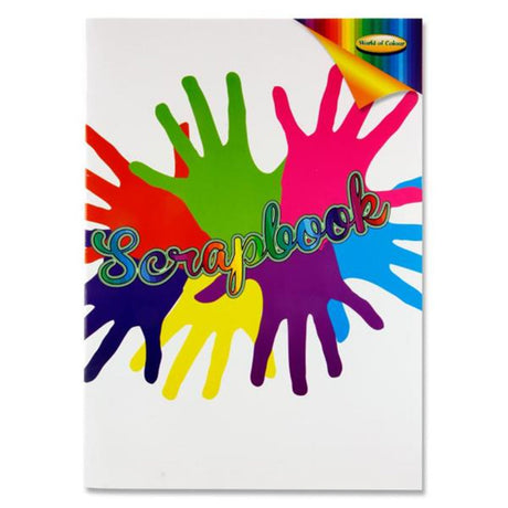 World of Colour A3 Scrapbook - Coloured Pages - 60 Pages-Scrapbooks-World of Colour | Buy Online at Stationery Shop