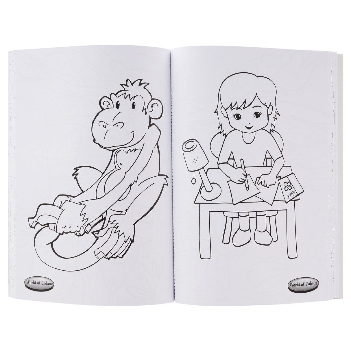 World of Colour A4 Perforated Colour Me Colouring Book - 192 Pages | Stationery Shop UK