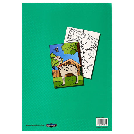 World of Colour A4 Perforated Colour Me Colouring Book - 48 Pages - Awesome Pets