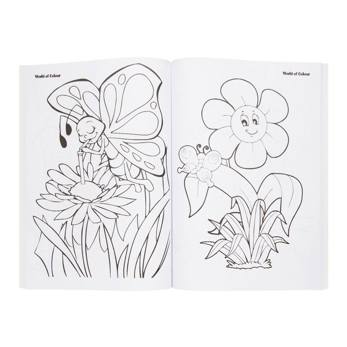 World of Colour A4 Perforated Colour Me Colouring Book - 96 Pages - Back to Nature | Stationery Shop UK