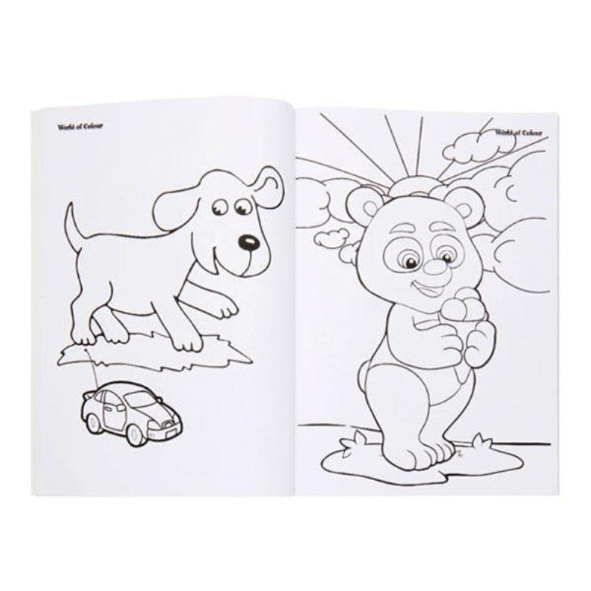 World of Colour A4 Perforated Colour Me Colouring Book - 96 Pages - Living the Life!