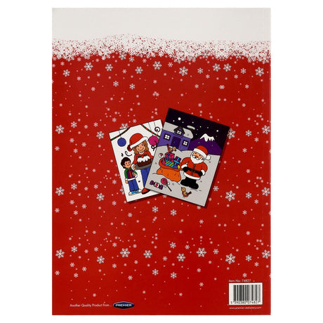 World of Colour A4 Perforated Colouring Book - Festive Fun - 96 Pages - Christmas