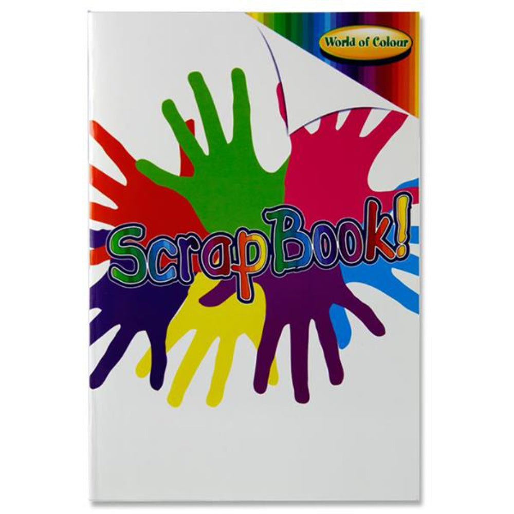 World of Colour A4 Scrapbook - Coloured Pages - 60 Pages | Stationery Shop UK
