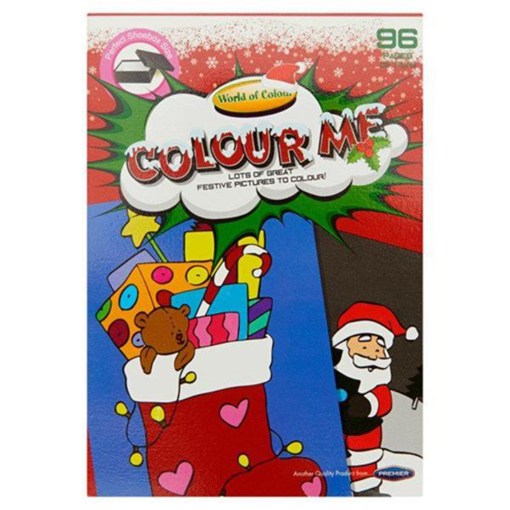 World of Colour A5 Perforated My Little Colouring Book - 96 Pages - Christmas | Stationery Shop UK