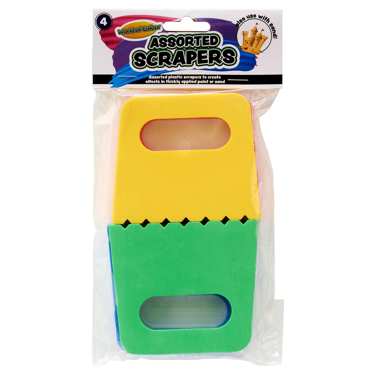 World of Colour Assorted Scrapes - Pack of 4-Daubers & Blenders-World of Colour|StationeryShop.co.uk